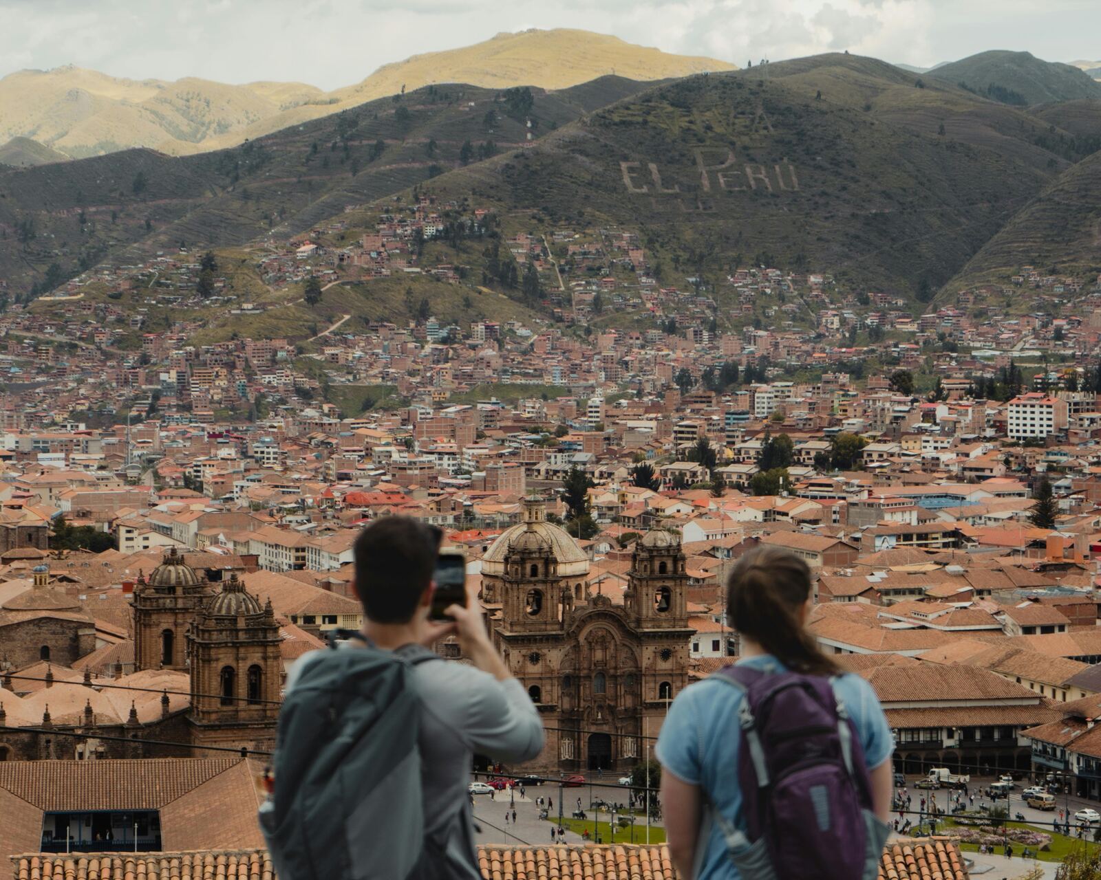 La Plaza de Armas vista desde lo alto