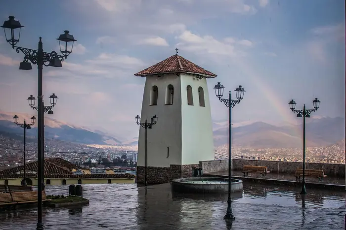 The San Cristóbal viewpoint, after the rain